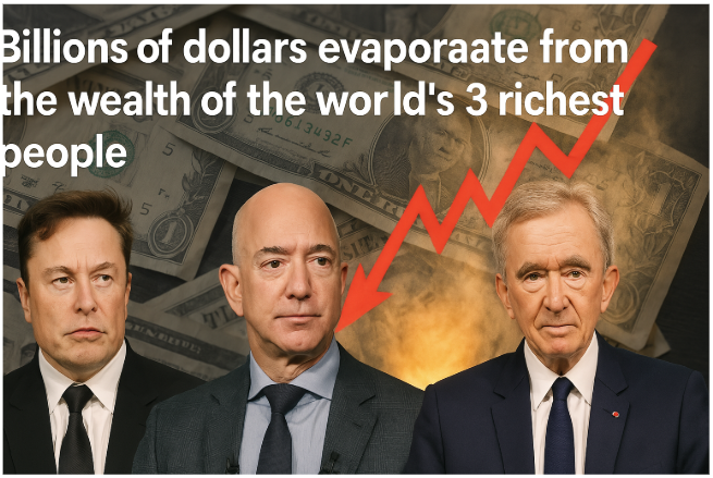Billions of Dollars Evaporate from the Wealth of the World's 3 Richest People
